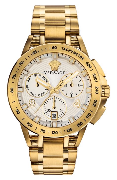 versace gold watch womens|versace chrono watch.